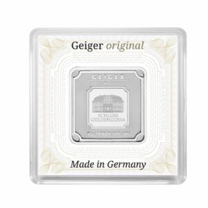 Geiger Edelmetalle AG 10g Silver Bar in Assay