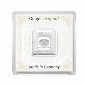 Geiger Edelmetalle Ag 5g Silver Bar in Assay